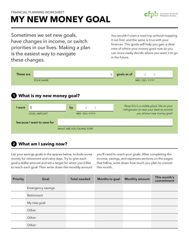 Financial Planning Worksheet